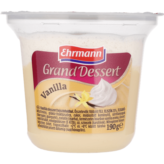 Ehrmann Grand dessert vanille met slagroom - Dirk