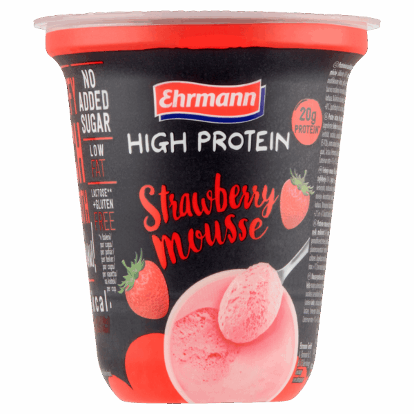 Ehrmann High Protein mousse aardbei - PLUS