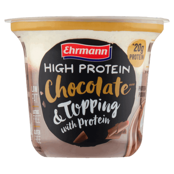 Ehrmann High Protein pudding topping choco - PLUS