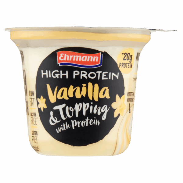 Ehrmann High Protein pudding topping vanille - PLUS