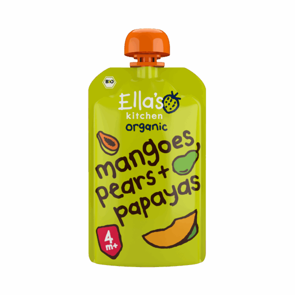 Ella's Kitchen 4+ Mangoes pears papayas - PLUS