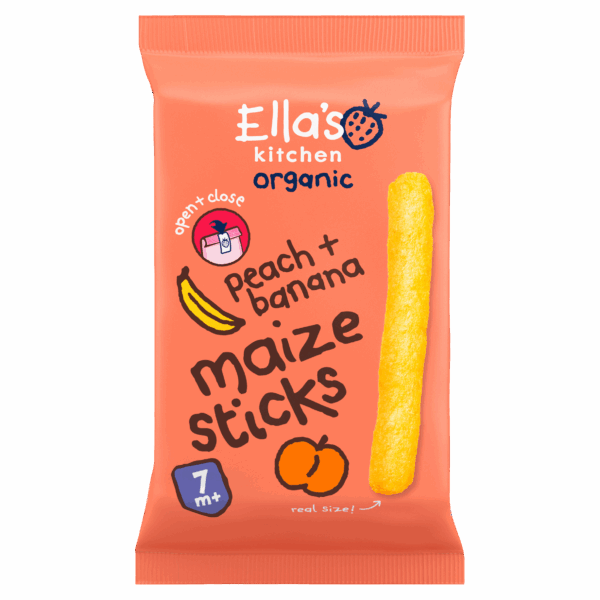 Ella's Kitchen 7+ Maize sticks Peach Banana - PLUS