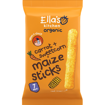 Ella's Kitchen Maize sticks wortels + maïs 7+ biologisch - JUMBO