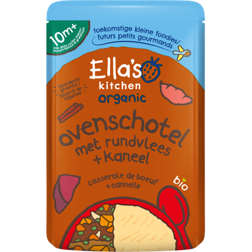 Ella's Kitchen Organic Ovenschotel met Rundvlees + Kaneel 10+ Maanden - JUMBO