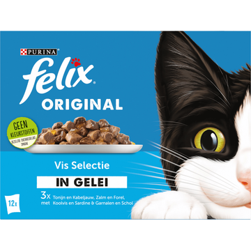 FELIX® Original Vis Selectie in Gelei Kattenvoer - JUMBO