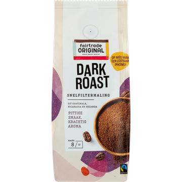 Fairtrade Original Dark Roast Snelfiltermaling - JUMBO