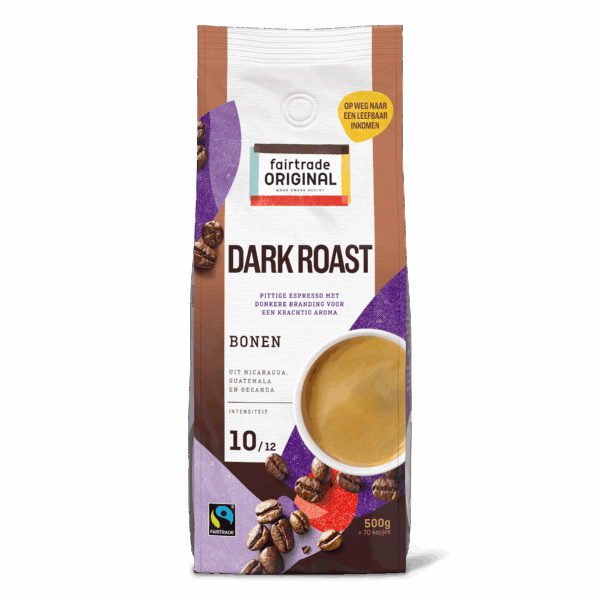 Fairtrade Original Dark roast 10 koffiebonen - PLUS