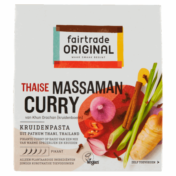 Fairtrade Original Thaise massaman kruidenpasta Fairtrade - PLUS
