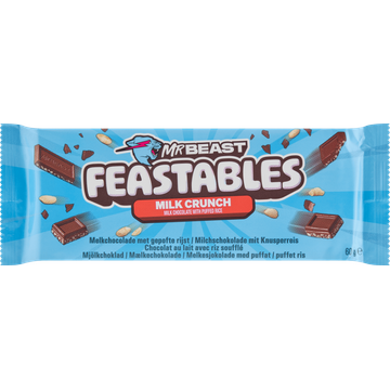 Feastables MrBeast Melk Crunch Chocolade Reep - JUMBO