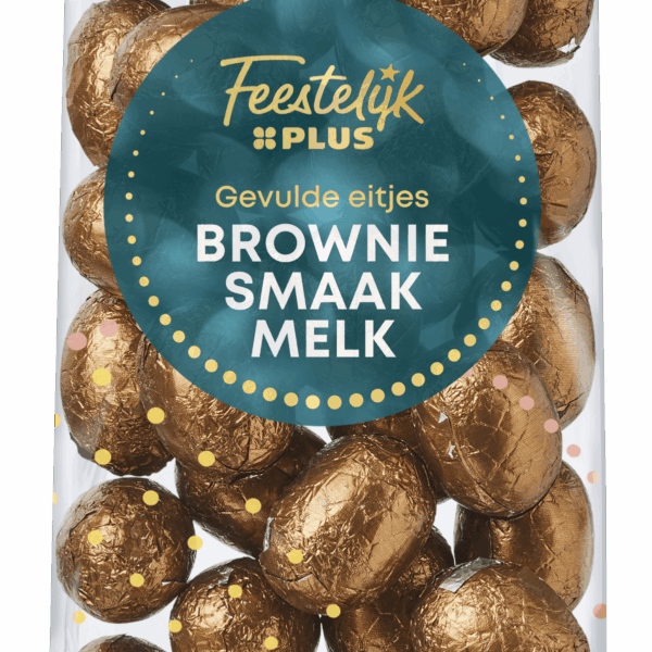 Feestelijk PLUS Paaseitjes Melk Brownie gevuld FT - PLUS