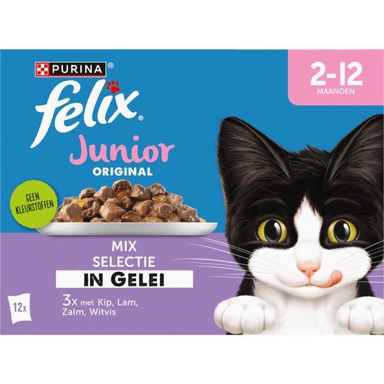 Felix Kattenvoer nat original junior multipack - Dirk
