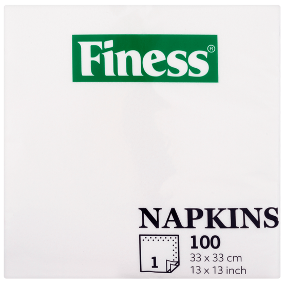 Finess Servetten enkellaags - Dirk