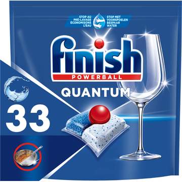 Finish Quantum All in One Regular Vaatwastabletten - 33 Capsules - JUMBO