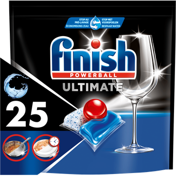 Finish Ultimate All in One Regular Vaatwastabletten - 25 Capsules - JUMBO