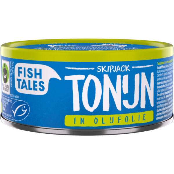 Fish Tales Skipjack tonijn in olijfolie - Albert Heijn