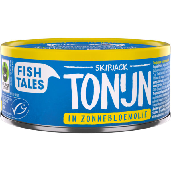 Fish Tales Skipjack tonijn in zonnebloemolie - Albert Heijn