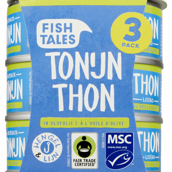 Fish Tales Skipjack tonijn olijfolie MSC FT - PLUS