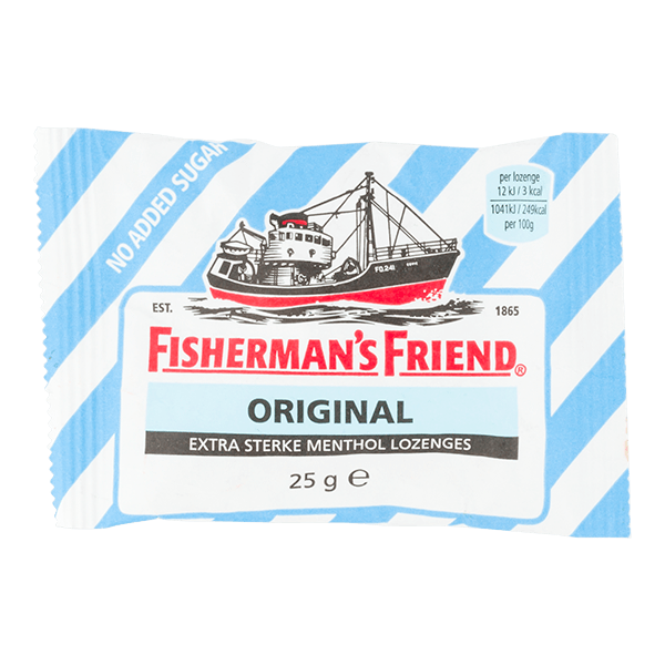 Fisherman's Friends Original Extra Sterk suikervrij single - PLUS