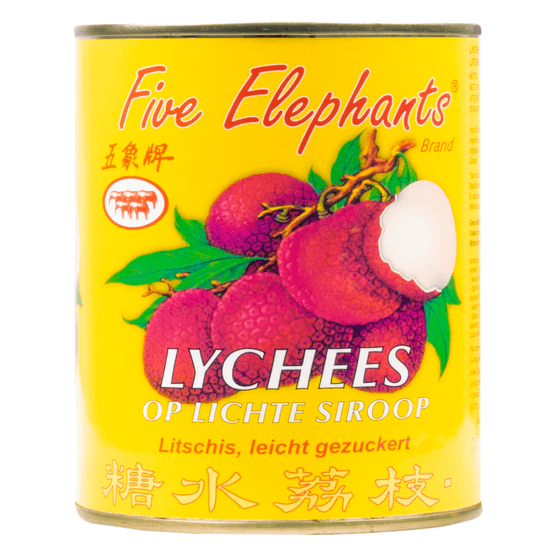 Five Elephants Lychees op lichte siroop - Dirk