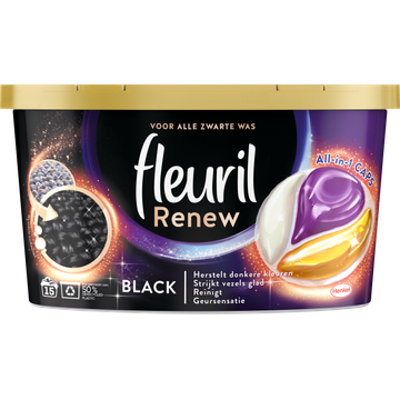 Fleuril Renew Zwart Wasmiddelcapsules - 15 Wasbeurten - JUMBO