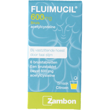 Fluimucil Bruistablet bij hoesten 600 mg