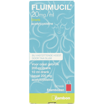 Fluimucil hoestdrank 20 mg/ml framboos - JUMBO