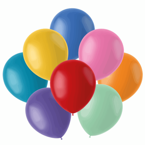 Folat Mixcolor Pop Ballonnen 23cm - 60 stuks - PLUS