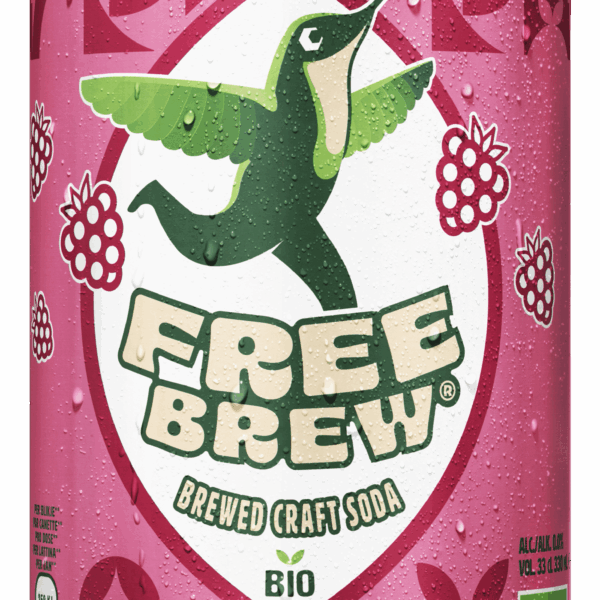 Freebrew Brewed Craft Soda Raspberry - PLUS