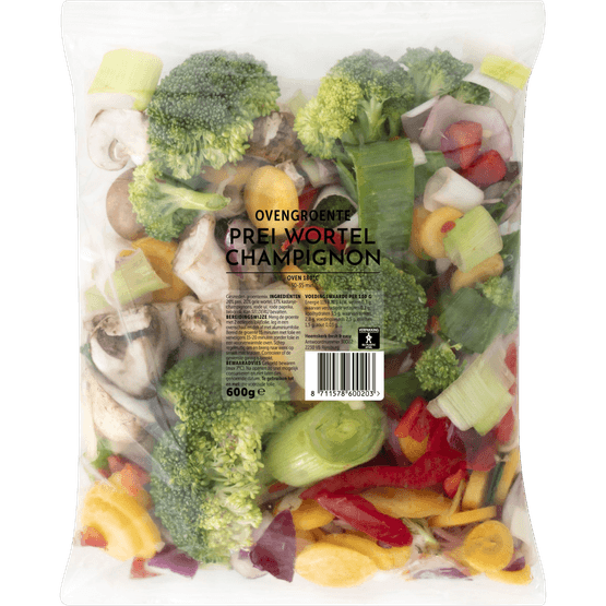 Fresh & easy Ovengroenten prei peen kastanje champignon - Dirk