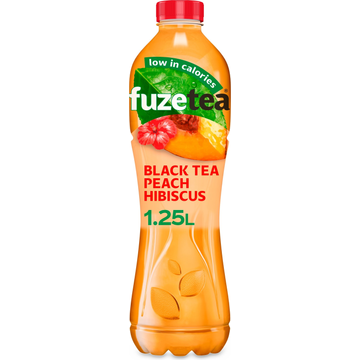 Fuze Tea Black Iced Tea Peach Hibiscus - JUMBO
