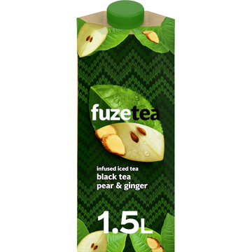 FuzeTea Infused Iced Tea Black Tea Pear & Ginger Limited Edition - JUMBO