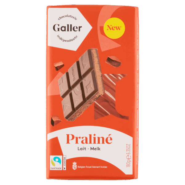 Galler Chocoladereep Melk Praliné - PLUS