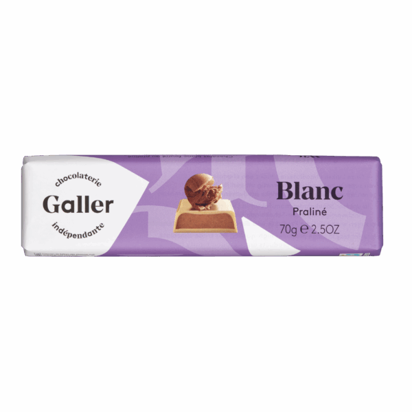 Galler Chocoladereep Wit Praliné - PLUS