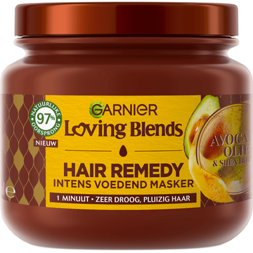 Garnier Hair Remedy Loving Blends Intens Voedend Masker Avocado Olie & Shea Boter - JUMBO