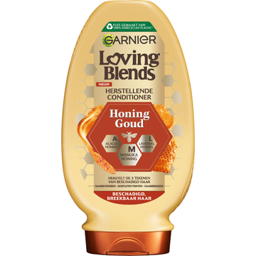 Garnier Loving Blends - Conditioner - Honing Goud - Beschadigd of Breekbaar Haar - JUMBO