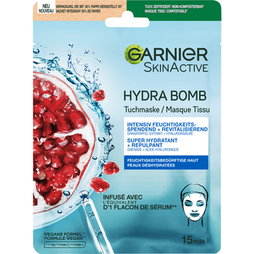 Garnier SkinActive Hydra Bomb Sheet Mask met Granaatappel - JUMBO