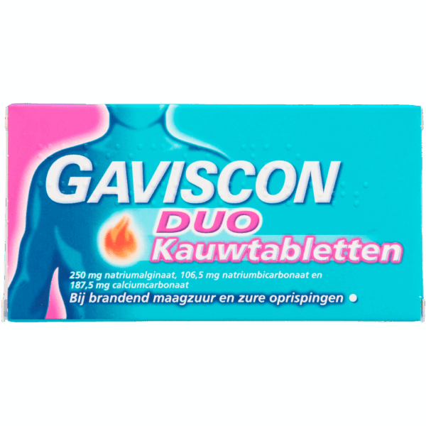 Gaviscon Duo kauwtabletten 250mg - PLUS