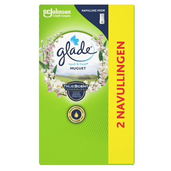 Glade Luchtverfrisser touch & fresh navulling duo muguet - Dirk