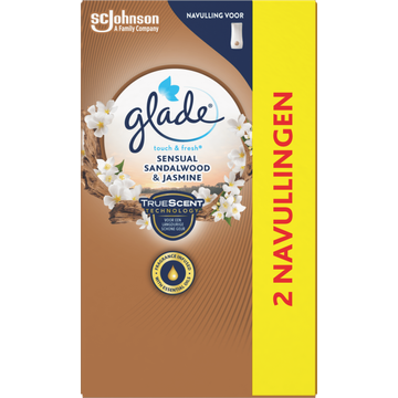 Glade Touch & Fresh Sensual Sandalwood & Jasmine duo navullingen - JUMBO