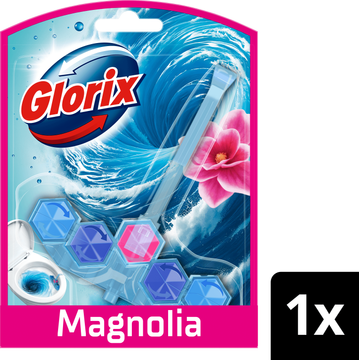 Glorix Actief Blauw Water Toiletblok Magnolia - JUMBO