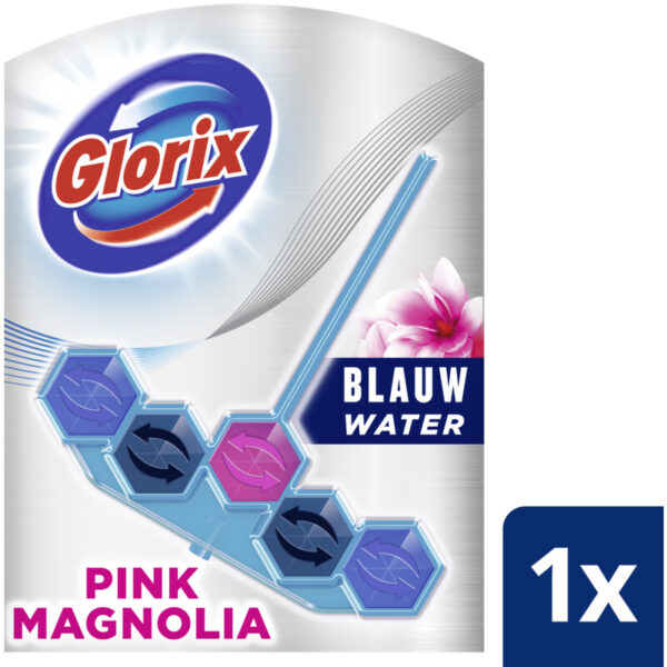 Glorix Pink Magnolia Blauw Water WC-Blok - Albert Heijn