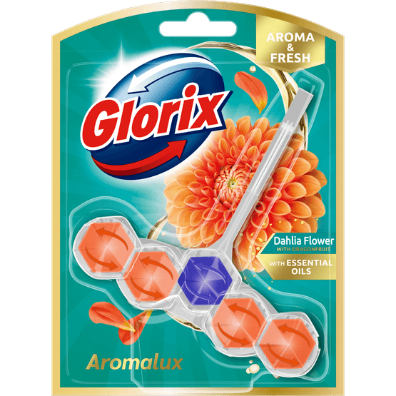 Glorix Toiletblok aroma lux dahlia flow - Dirk