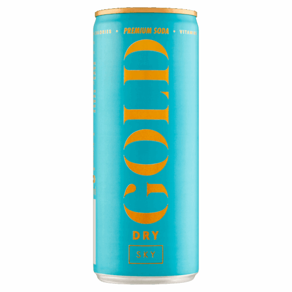 Gold Dry Sky soda - PLUS