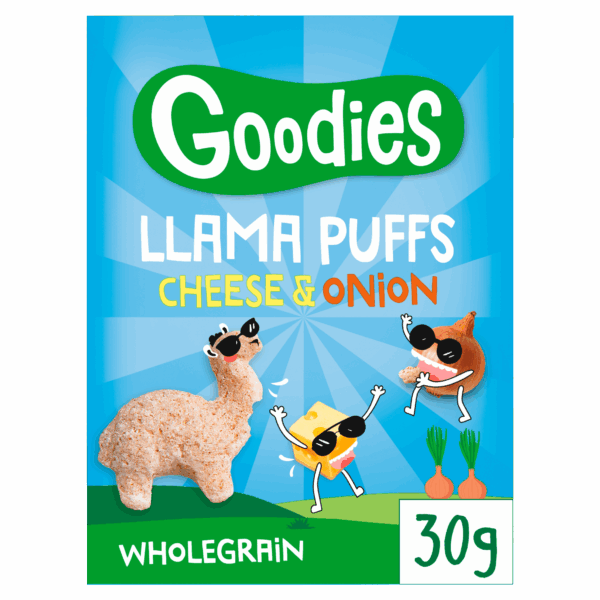 Goodies Lama Puffs cheese & onion - PLUS