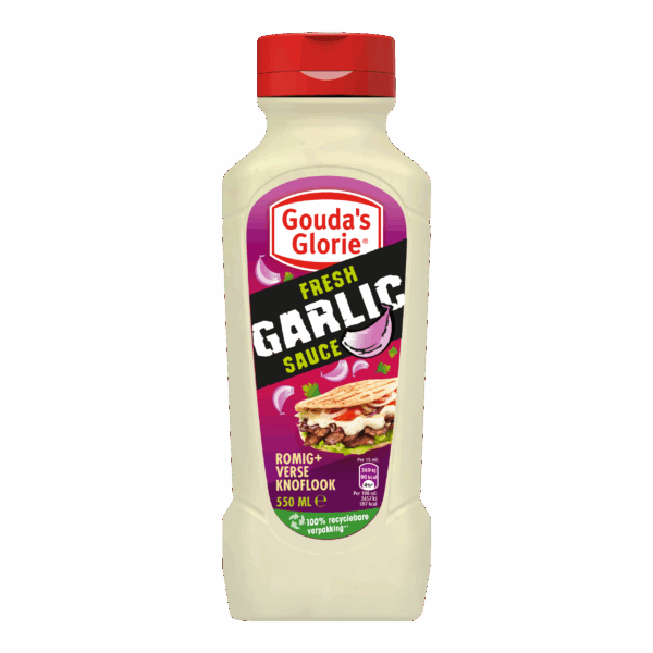 Gouda's Glorie Snacksaus Fresh Garlic - PLUS