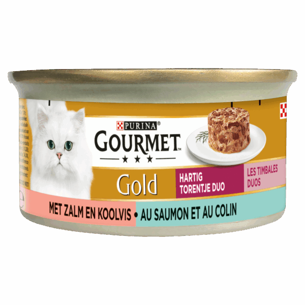 Gourmet Gold Hartig Torentje kattenvoer visduo - PLUS