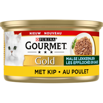 Gourmet Gold Malse Lekkernijen Kattenvoer nat met Kip - JUMBO