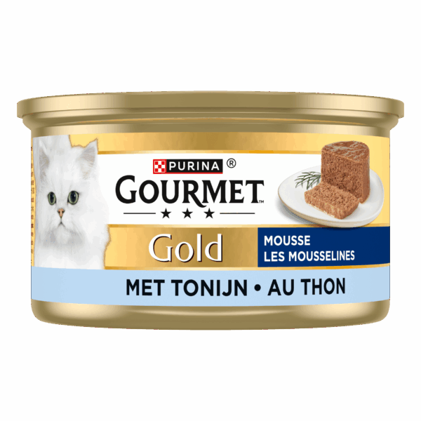 Gourmet Gold Mousse Kattenvoer Nat met Tonijn - PLUS