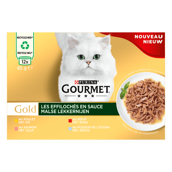 Gourmet Gold malse lekkernijen kip zalm rund zeevis - Dirk