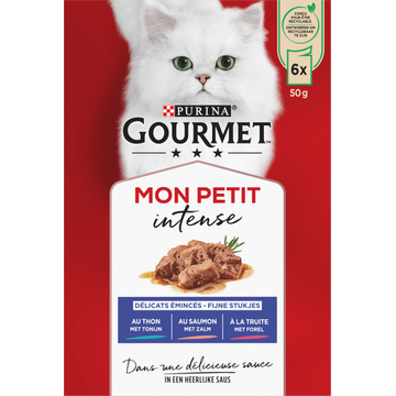 Gourmet Mon Petit Intense Fijne stukjes met Tonijn